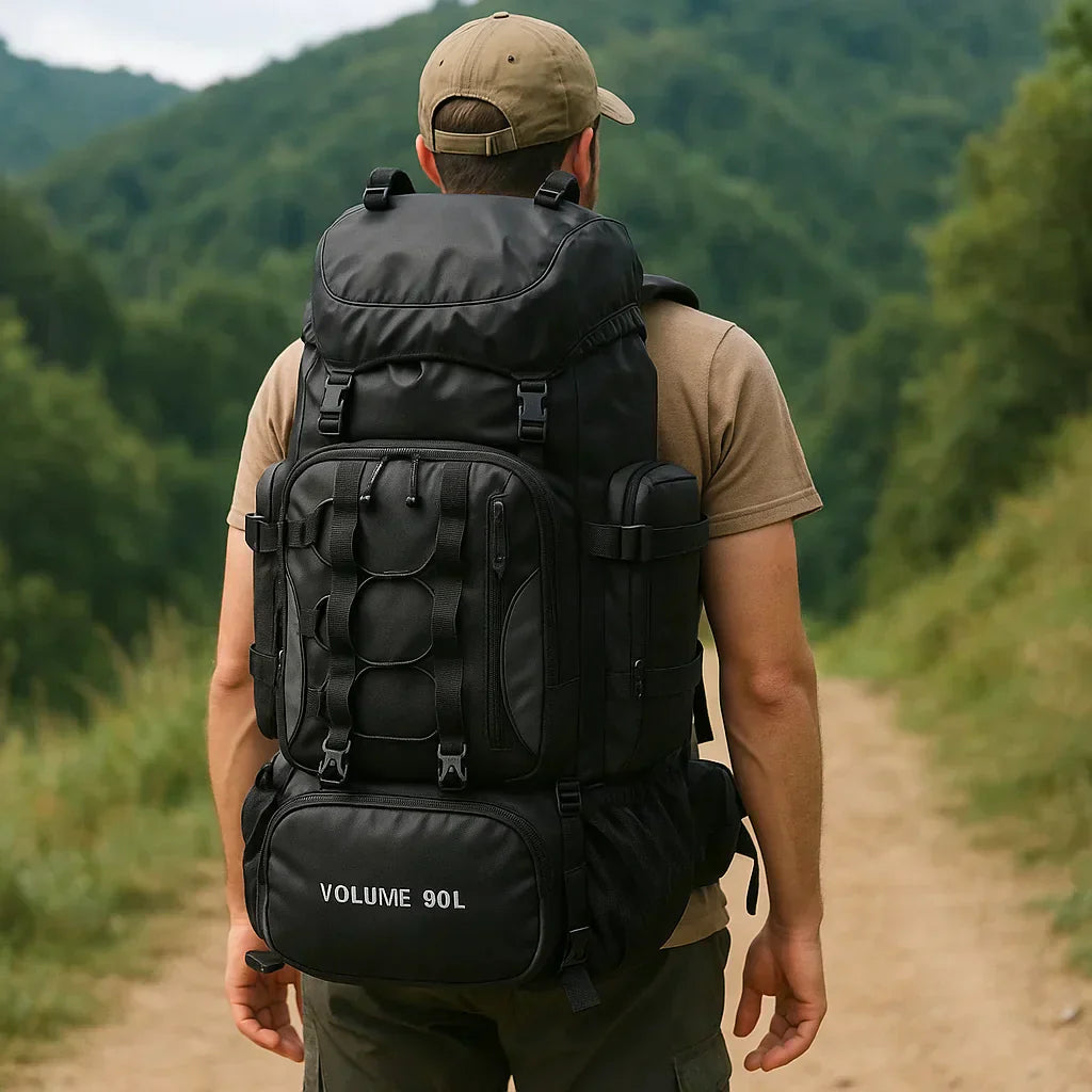 Hikinoken 90L Waterproof Hiking Backpack | Ultralight Camping Rucksack