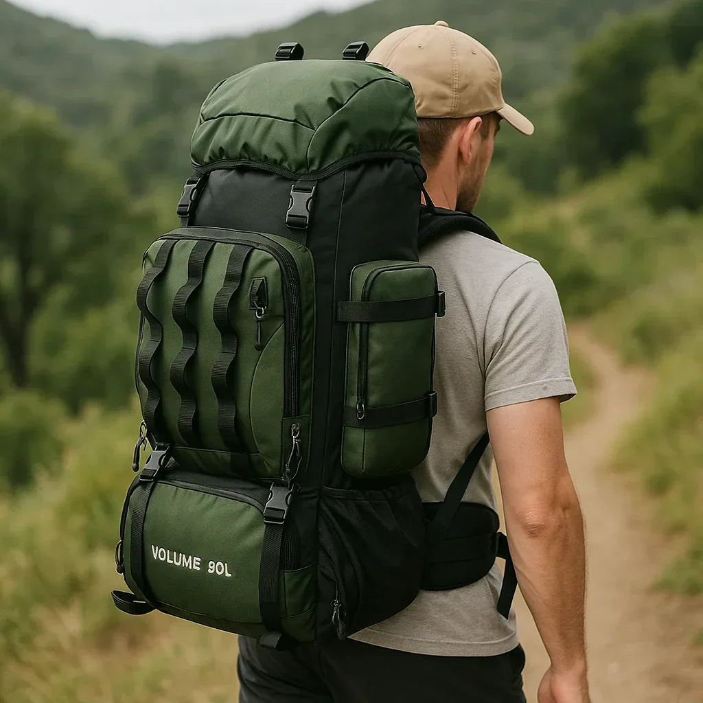 Hikinoken 90L Waterproof Hiking Backpack | Ultralight Camping Rucksack