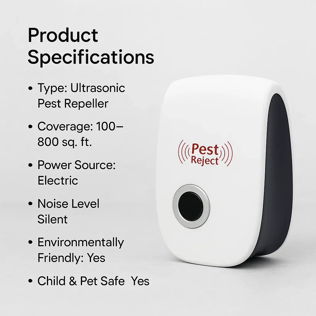 Ultrasonic Squirrel Repeller Device | Electronic Deterrent for Outdoor Yards