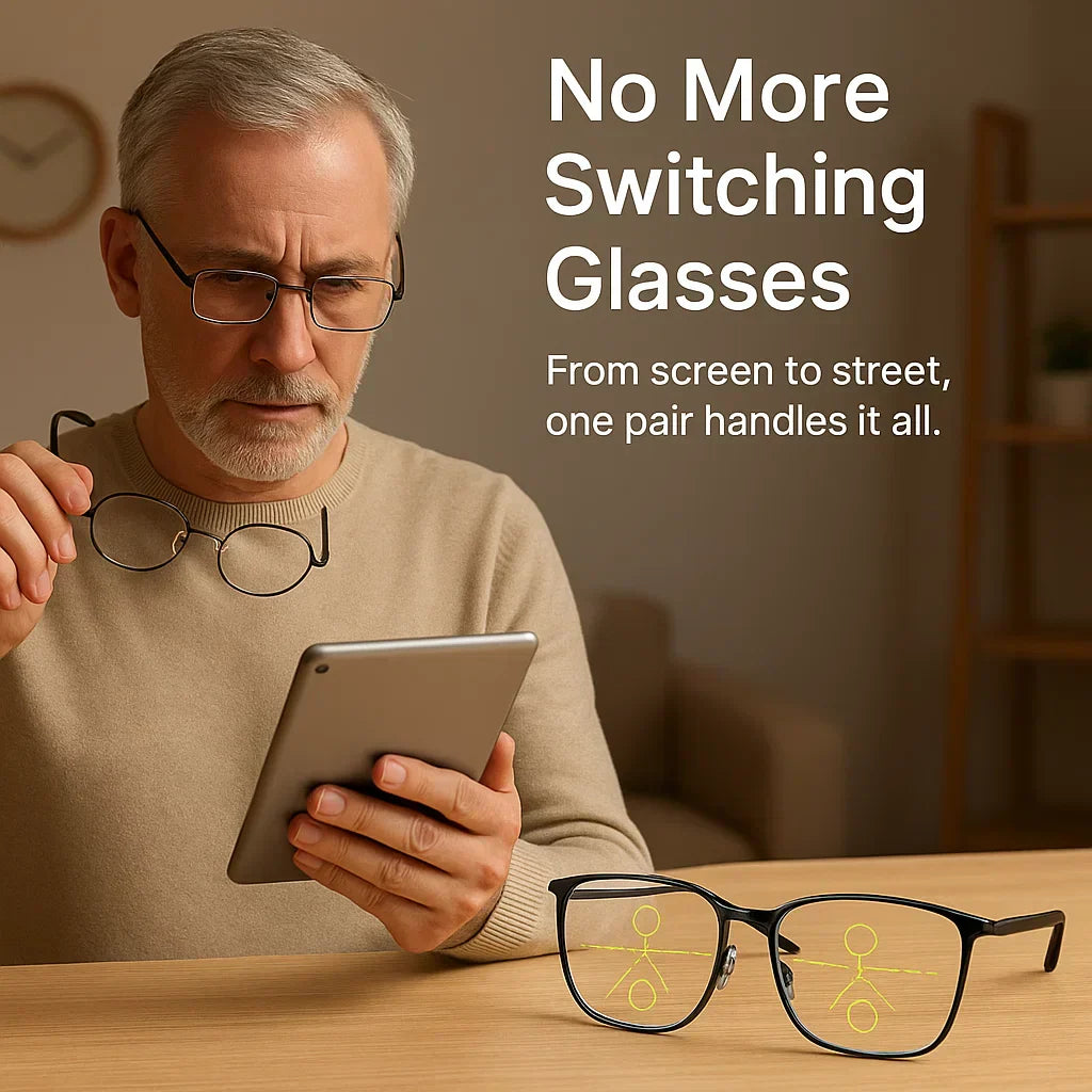 German Progressive Reading Glasses | No-Line Multifocal Eyewear