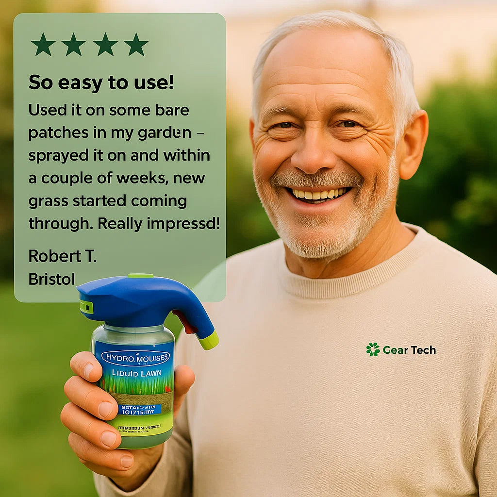 Liquid Lawn Hydro Mousse and Spray On Grass Seed for Patchy Areas