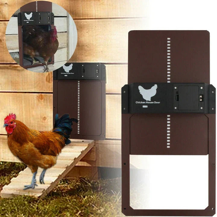 Automatic Chicken Coop Door | Electric Poultry Gate Opener with Light Sensor