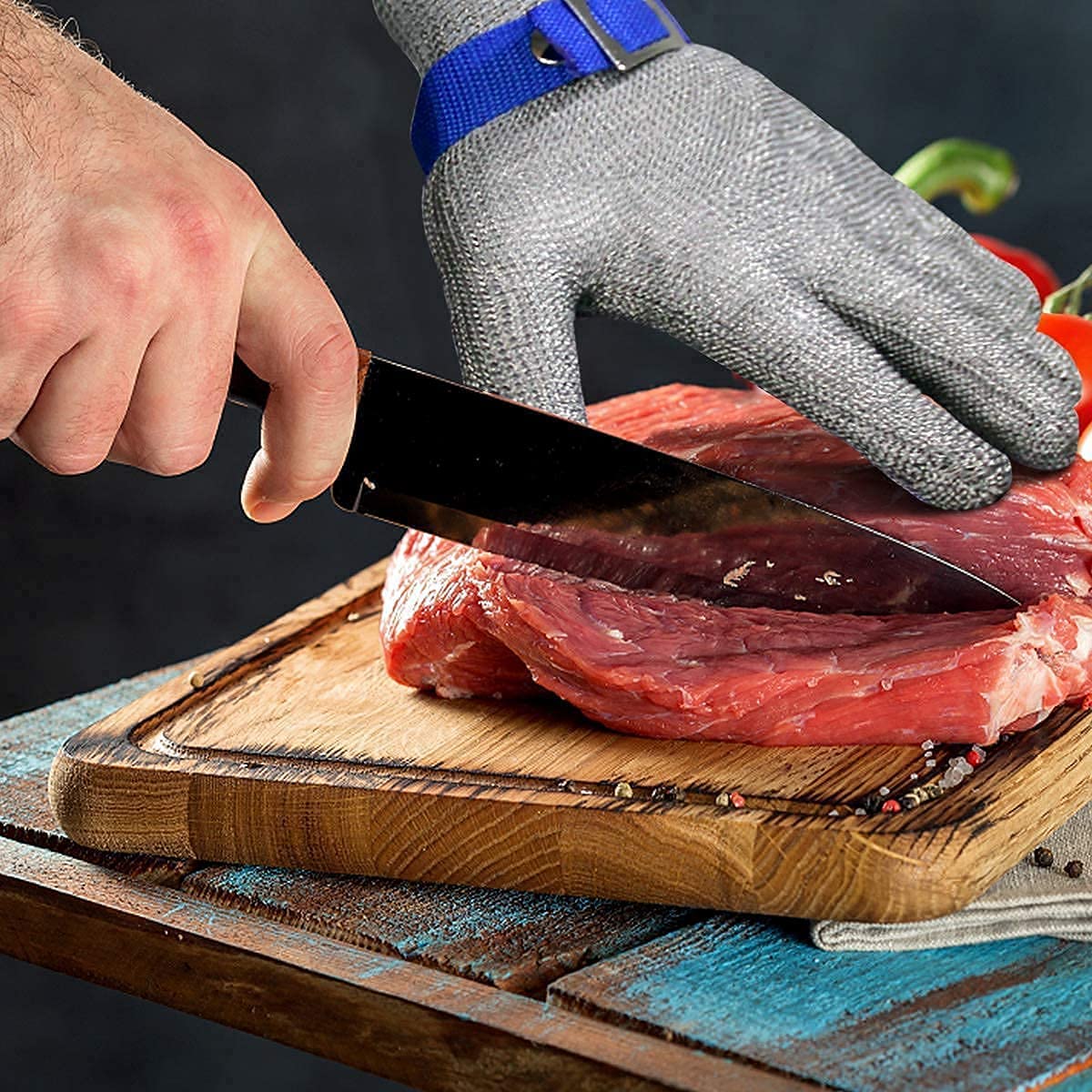 Stainless Steel Mesh Cut Resistant Glove | Food Grade Butcher Safety