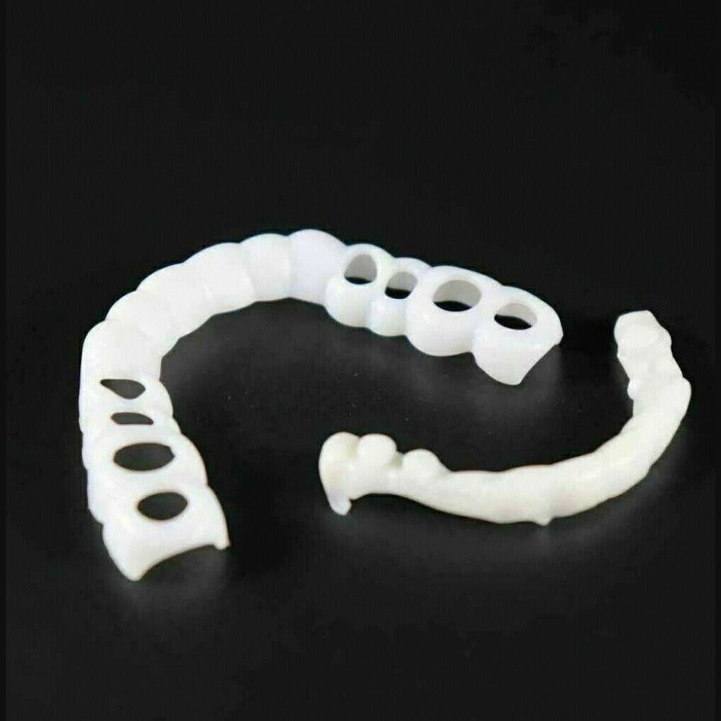 Snap-On Veneers for Upper and Lower Teeth with Removable Smile Cover