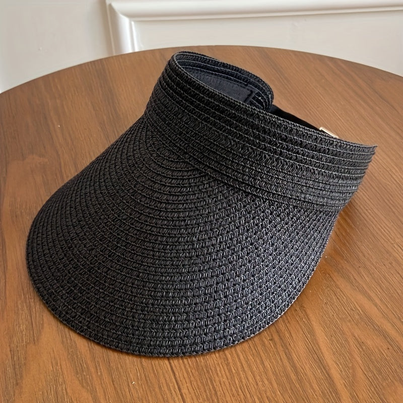 Sun Crown Foldable Wide-Brim Sun Visor – Lightweight UV-Protective Packable Sun Hat for Women