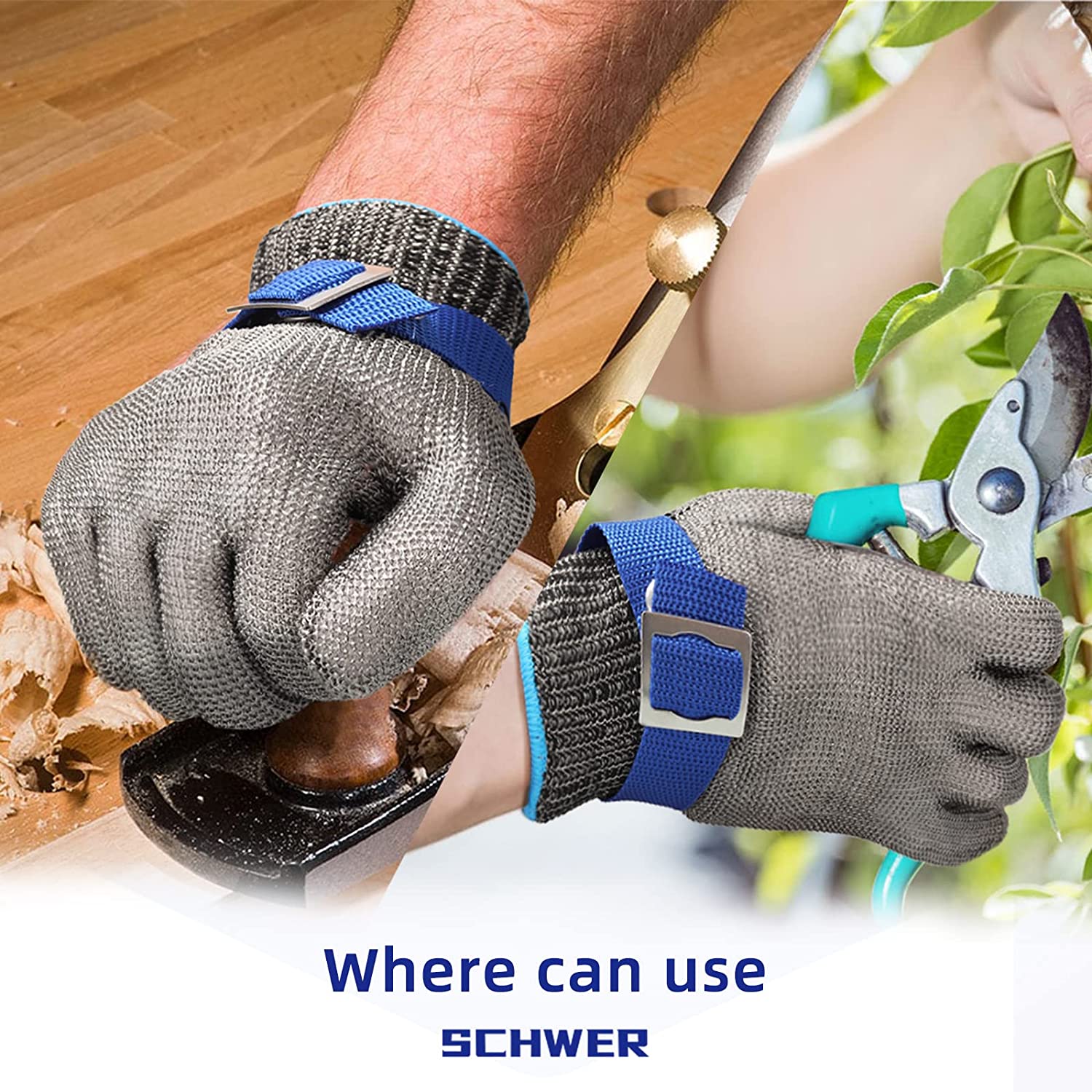 Stainless Steel Mesh Cut Resistant Glove | Food Grade Butcher Safety