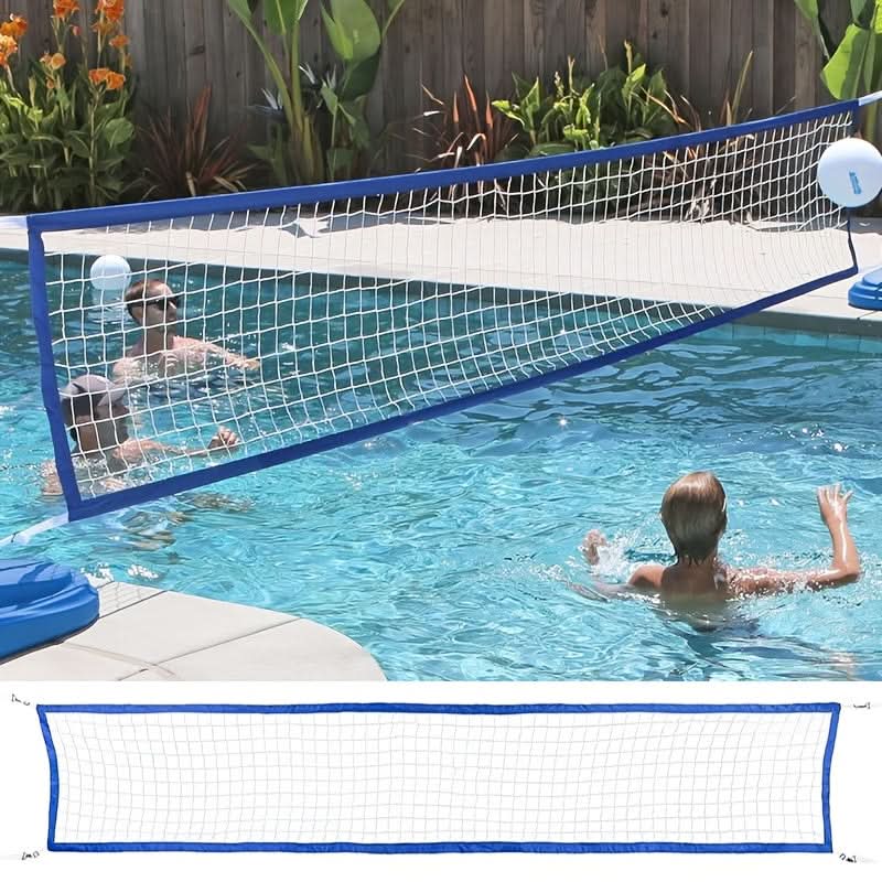 Pool volleyball net frame detail