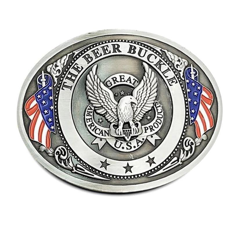 Beer Holder Belt Buckle – Novelty Hands-Free Drink Holder Buckle for BBQ, Tailgates & Parties
