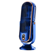 Mini desktop air cooler fan in blue