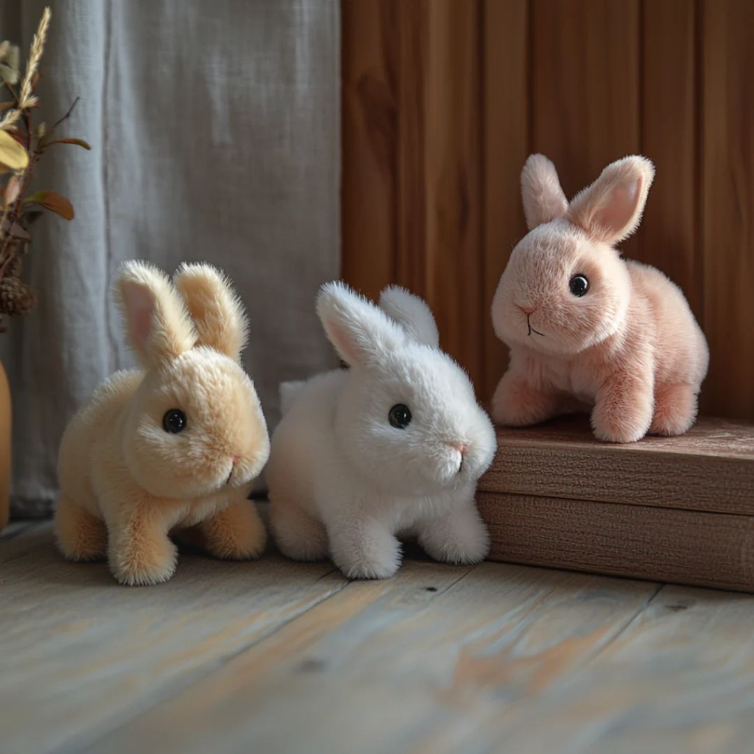 Electronic Hopping Bunny Toy | Realistic Moving Rabbit Plush for Kids