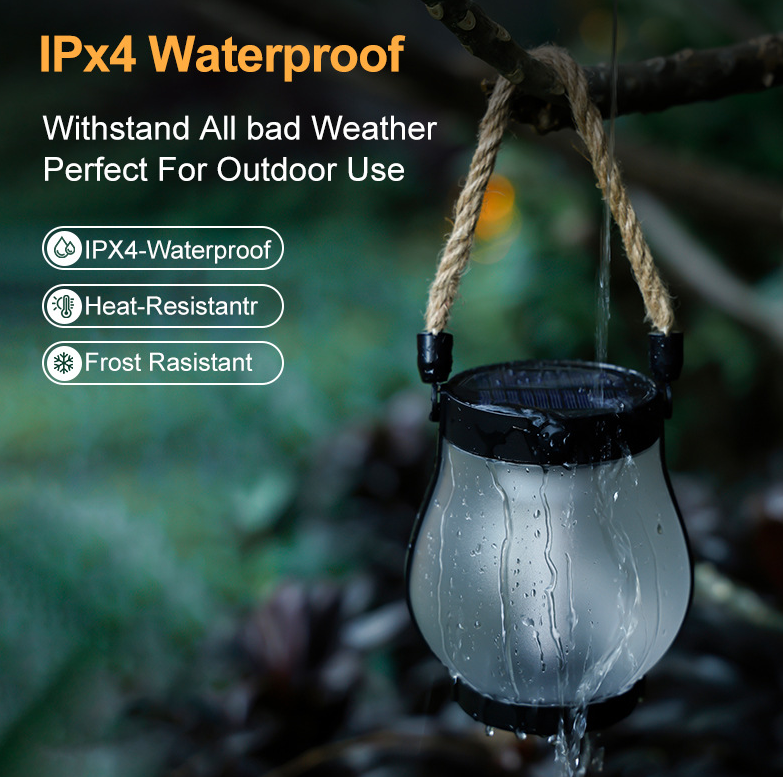 Solar Powered Fire Seed Light with Flickering Flame Effect for Outdoors