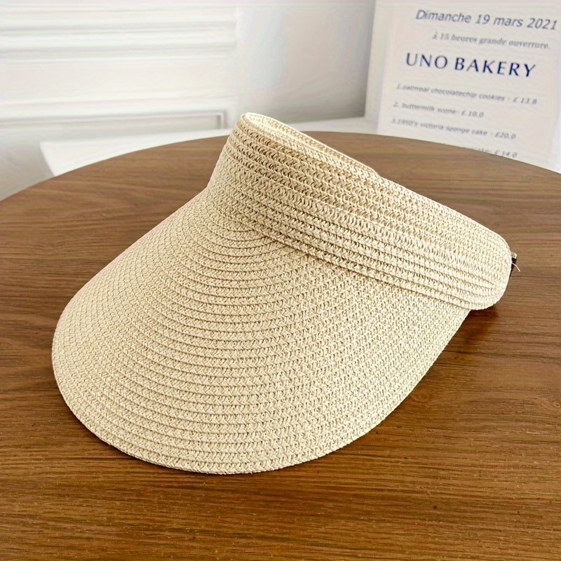 Sun Crown Foldable Wide-Brim Sun Visor – Lightweight UV-Protective Packable Sun Hat for Women