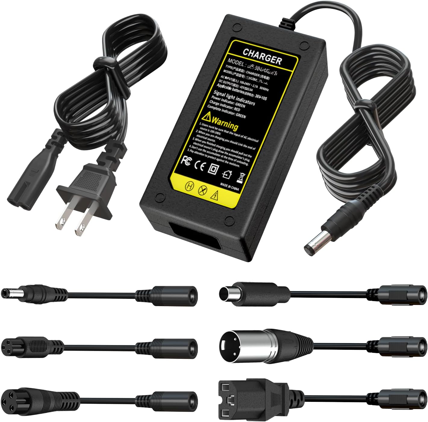 Universal Replacement Power Charger with Seven Piece Adapter Set