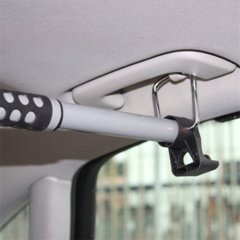 Telescopic Car Clothing Rack | Expandable Vehicle Hanger Bar for Travel