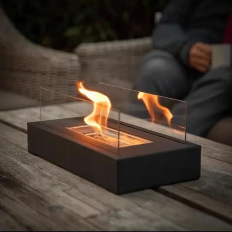 Tabletop Bioethanol Fire Pit | Smokeless Indoor & Outdoor Fireplace