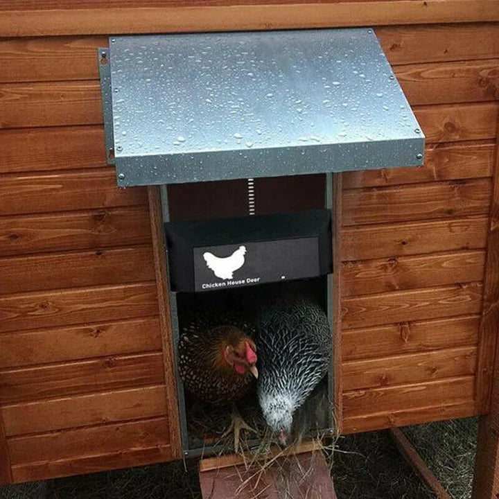 Automatic Chicken Coop Door | Electric Poultry Gate Opener with Light Sensor