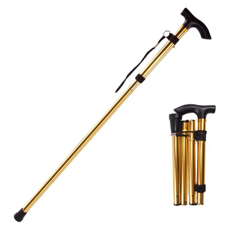 ComfortCane Lightweight Aluminum Walking Cane – Height-Adjustable Support Stick with Ergonomic Non-Slip Grip