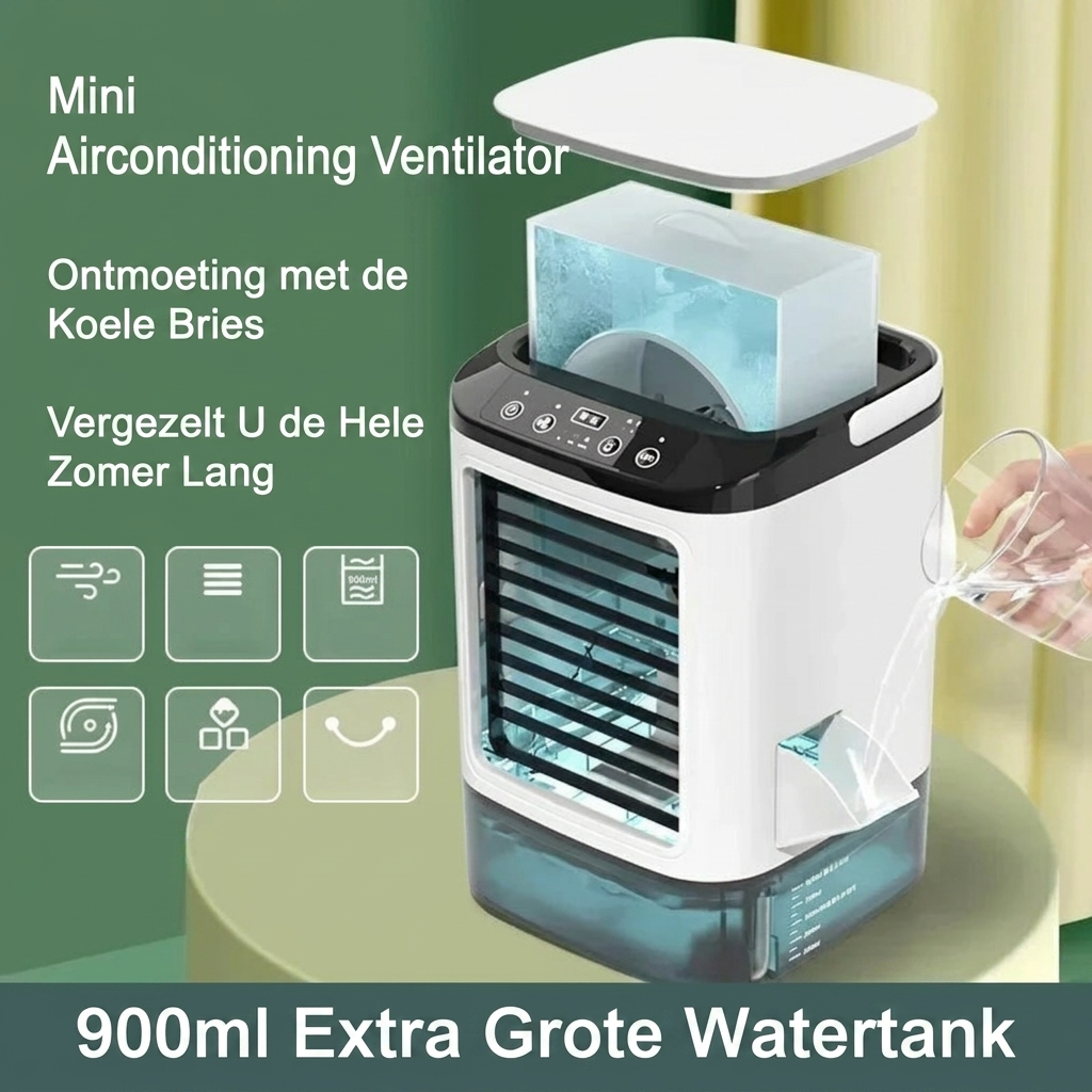 Compact air cooler detail