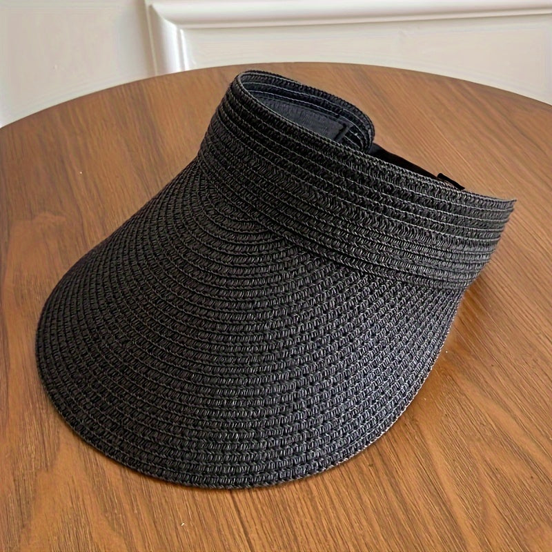 Sun Crown Foldable Wide-Brim Sun Visor – Lightweight UV-Protective Packable Sun Hat for Women