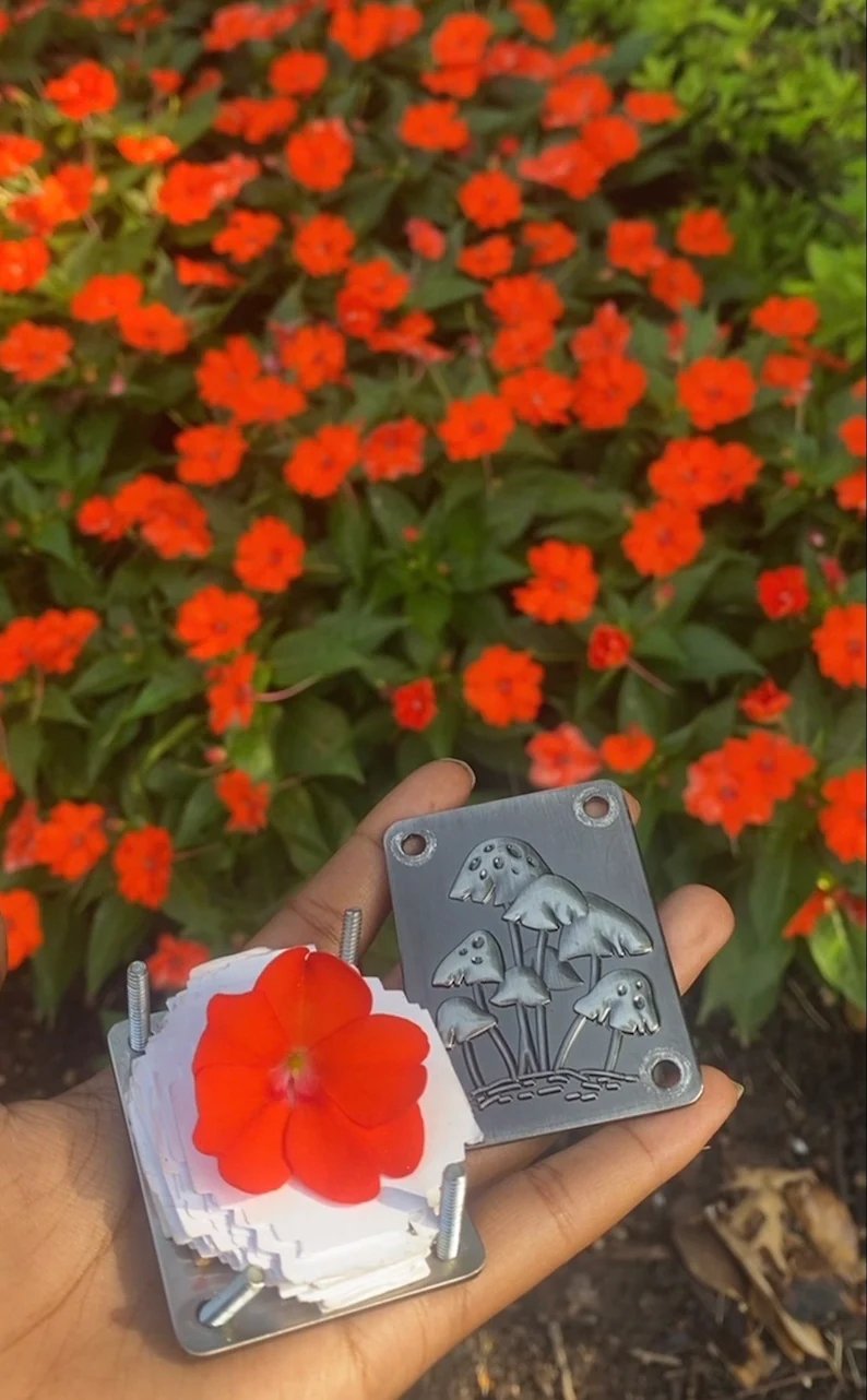 Portable Mini Flower Press and Botanical Keepsake Maker for Crafting