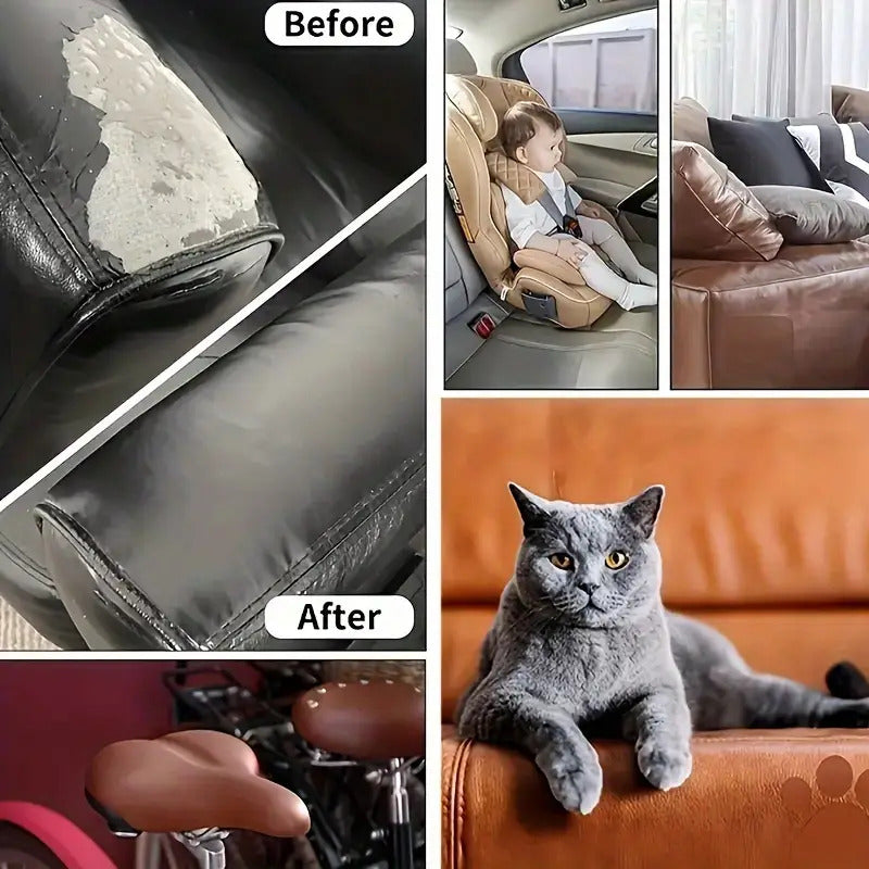 Self-Adhesive Leather Repair Patch - Durable Stick-On Cover for Seats, Sofas, Belts and Car Interiors