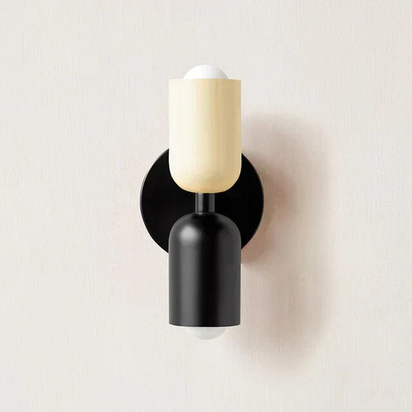 Modern Metal Cylinder LED Wall Sconce with Two-Way Warm White Lighting