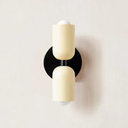 Modern Metal Cylinder LED Wall Sconce with Two-Way Warm White Lighting