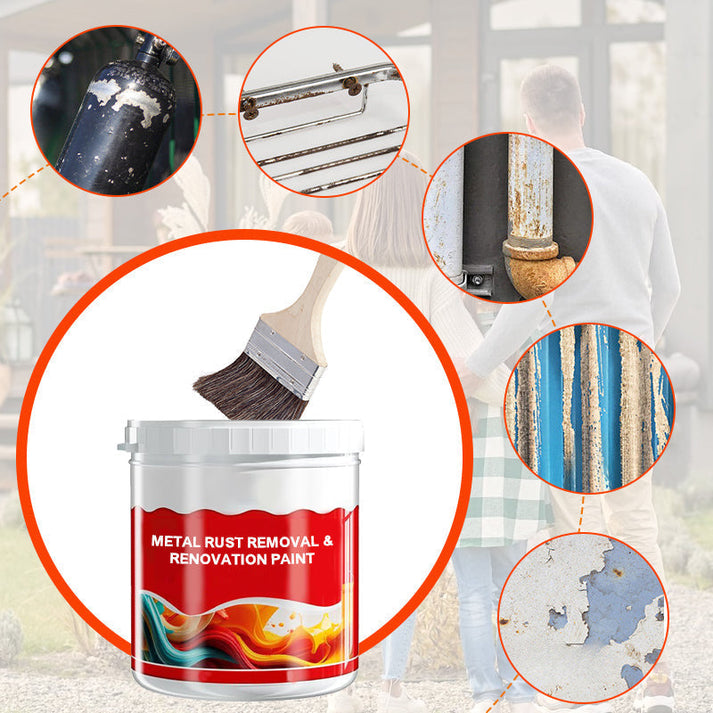 2-in-1 Rust Converter & Repair Paint – Protective Anti-Rust Coating for Metal, Fences, Tools and Vehicle Parts