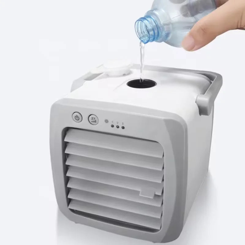Mini air cooler fan with carry handle