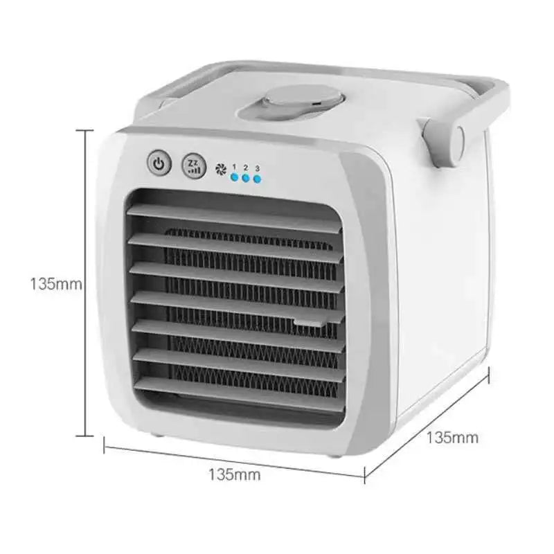 USB portable air cooler in use at home