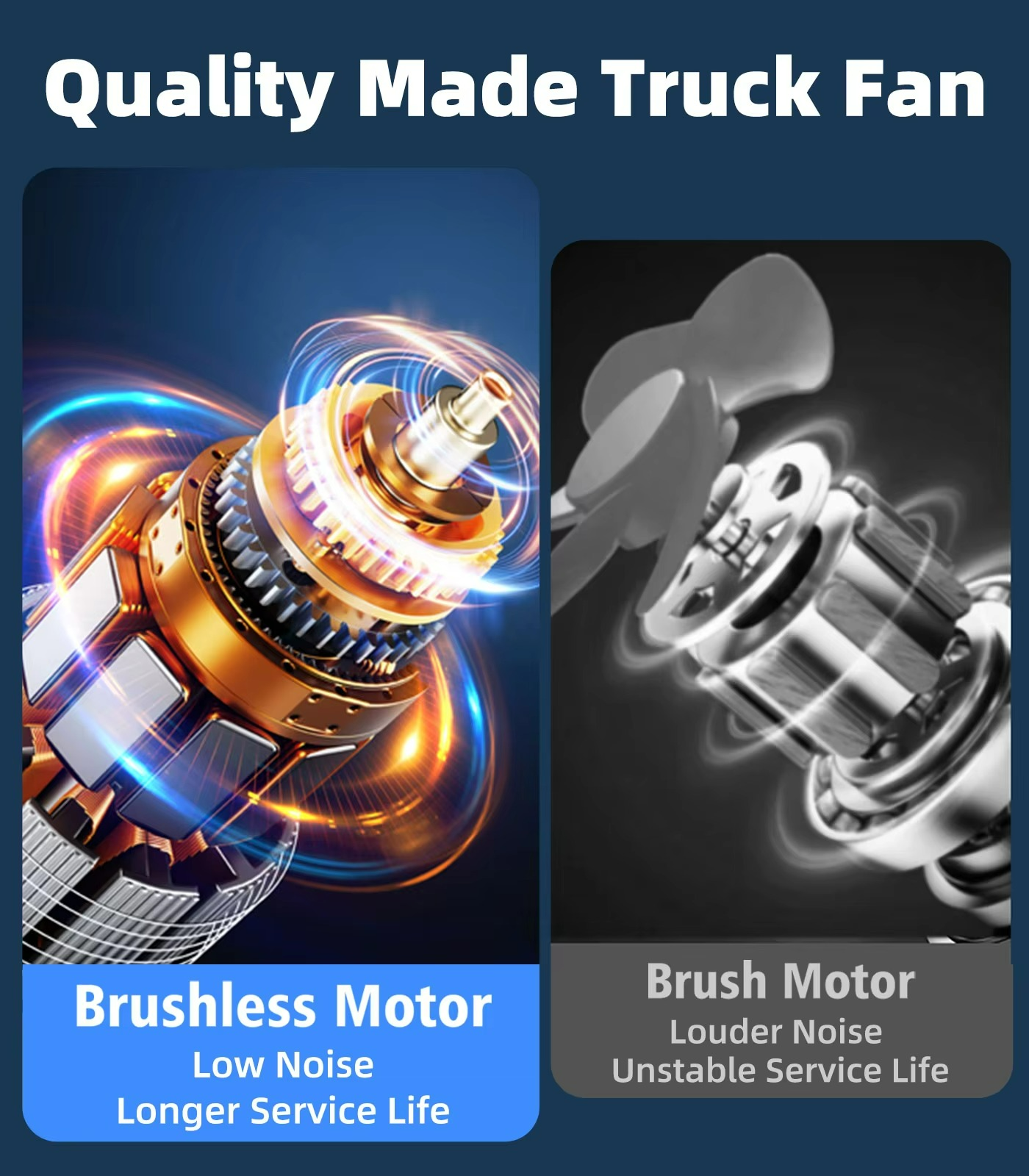 Wireless Rechargeable Car Fan with Suction Cup – 3-Speed Quiet Cooling for Car, Van & SUV