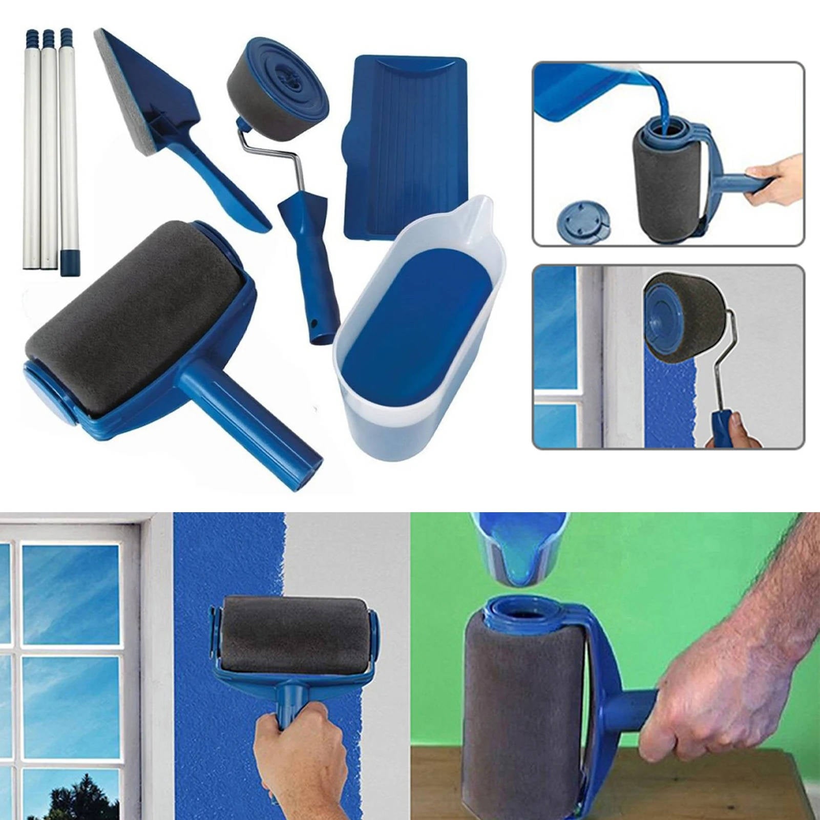 Precision Edge and Corner Paint Roller for Clean Trim without Tape