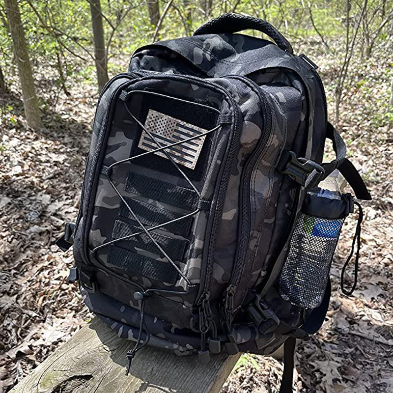 60L Military Tactical Backpack, Expandable Waterproof Rucksack for Hiking, Camping, Travel, & Outdoor Use