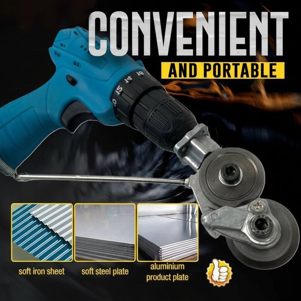 Sheet Metal Cutter Drill Attachment and Professional Nibbler Tool