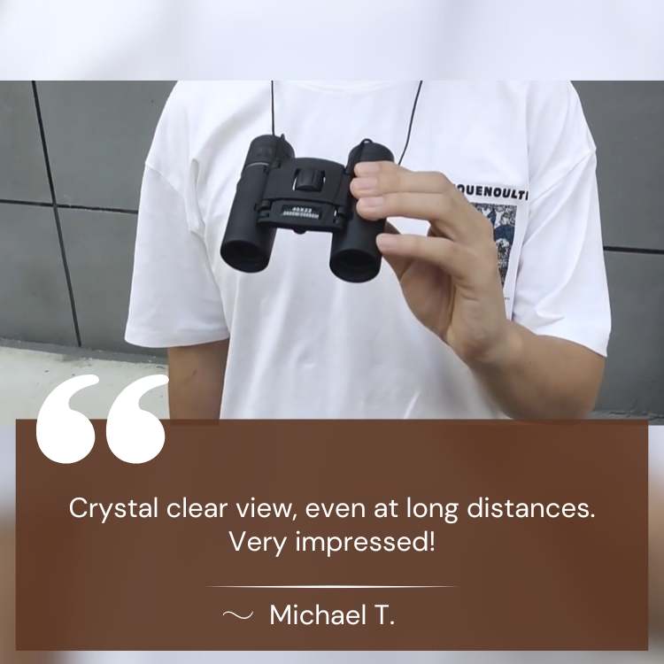 Compact 40x22 HD Binoculars | Lightweight Bird Watching & Travel