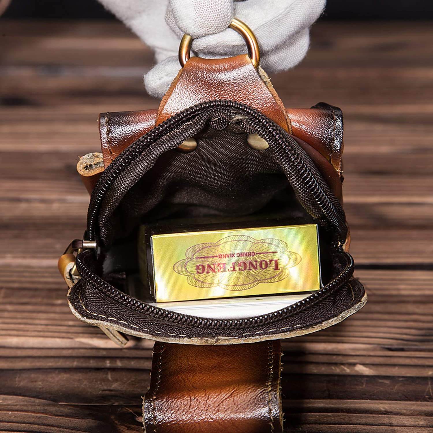 Genuine Leather Men's Waist Pack | Crossbody Fanny Pack & Belt Bag