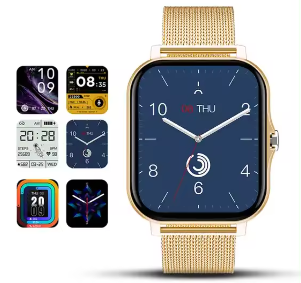 Elegant Smartwatch for Women – Slim Health & Fitness Tracker Watch with Heart Rate, Sleep & Call Alerts