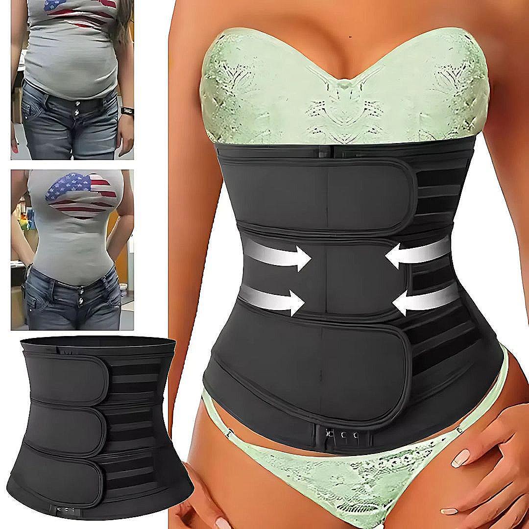 Breathable Neoprene Waist Trainer Belt – Triple Compression Support Band for Workouts & Postpartum Recovery