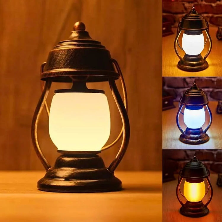 Rechargeable LED Camping Lantern – Waterproof Portable Light with Warm & Flame Modes for Outdoor Adventures