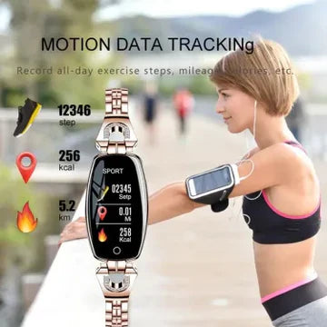 Waterproof Smart Fitness Bracelet | HR & BP Monitor For Women