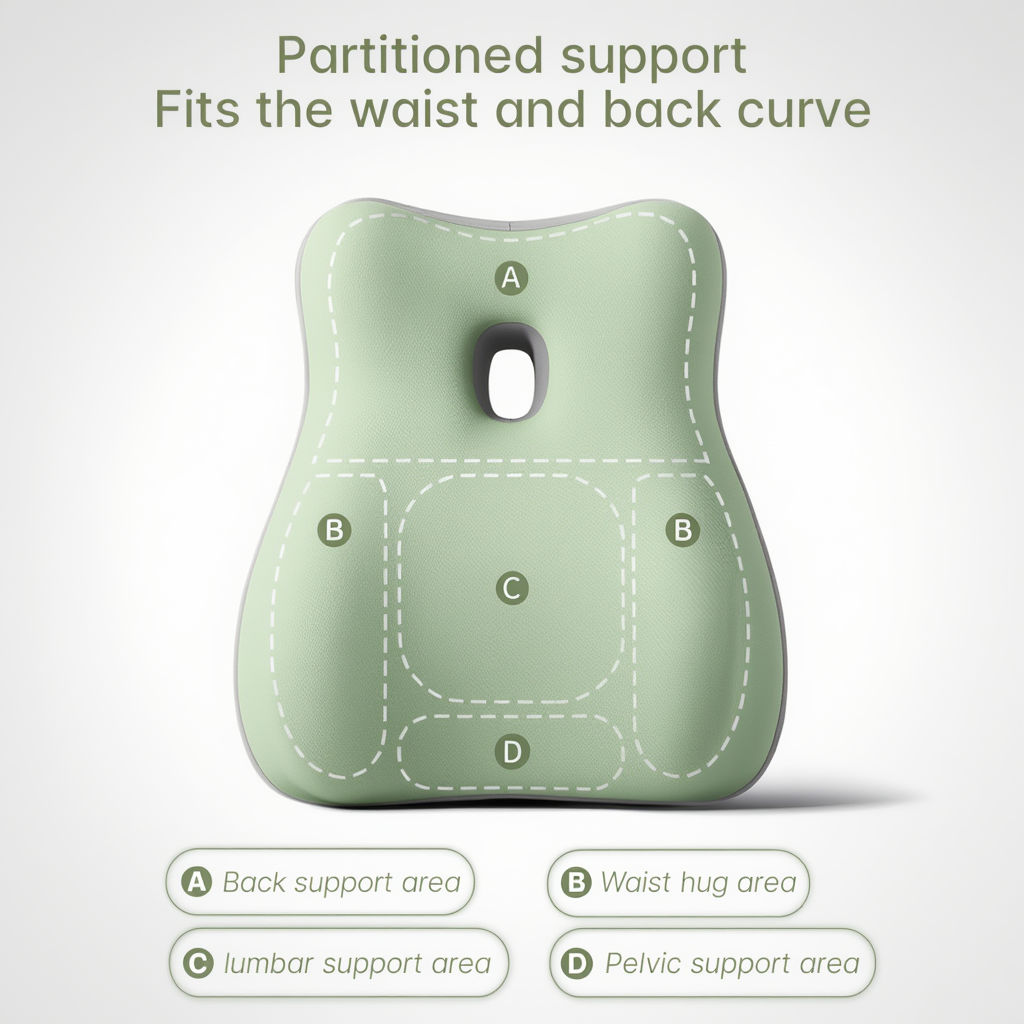 Ergonomic Body Support Pillow for Pregnancy | Back Pain, Hip Support & Side Sleeping