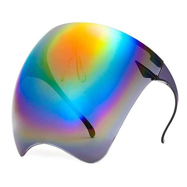 Oversized Face Shield Sunglasses – Full-Face UV Visor Glasses for Outdoor, Beach & Travel