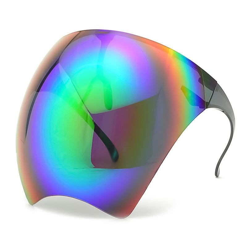Oversized Face Shield Sunglasses – Full-Face UV Visor Glasses for Outdoor, Beach & Travel