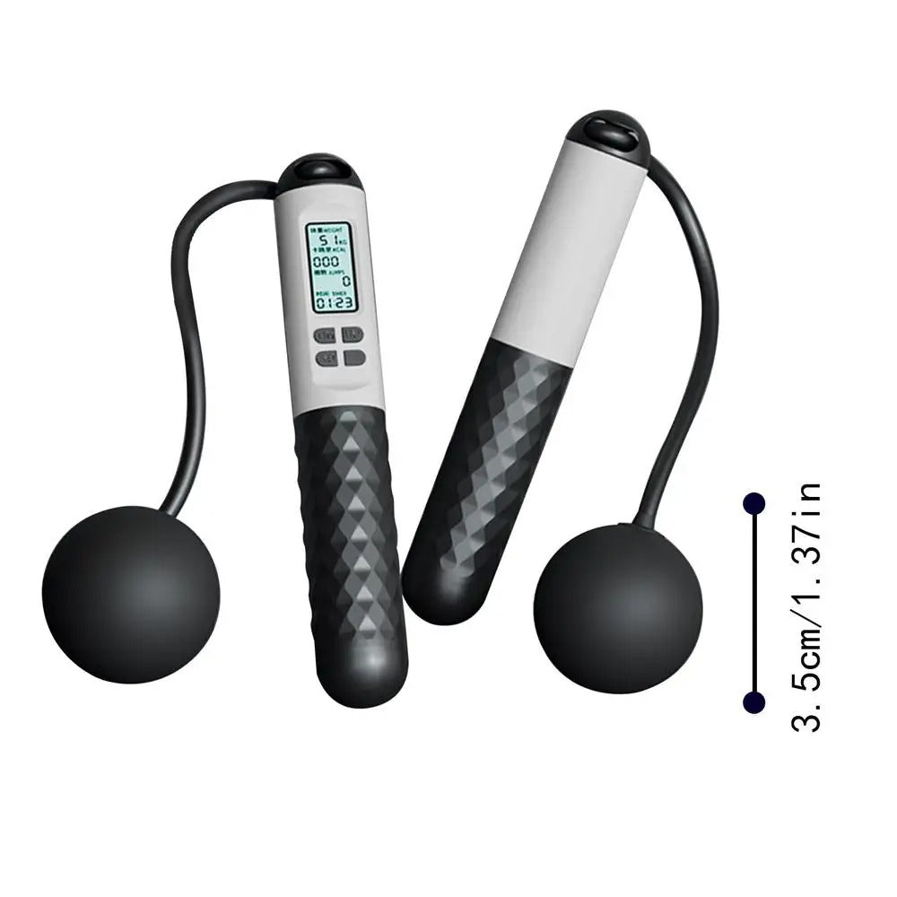 Indoor Ropeless Jump Rope | Weighted Home Gym Fitness Tracker