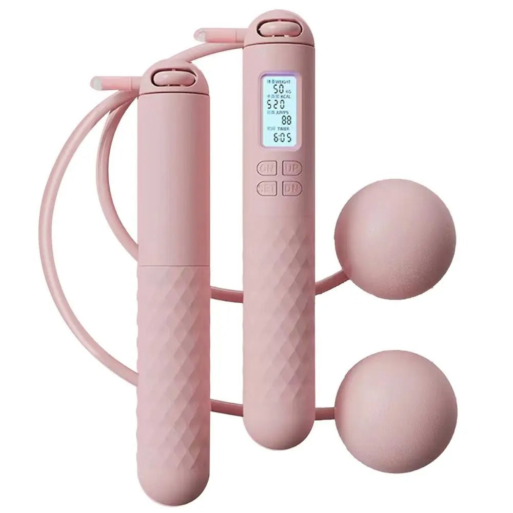Indoor Ropeless Jump Rope | Weighted Home Gym Fitness Tracker