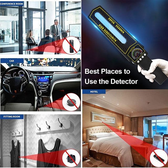 Portable RF Bug Detector and Hidden Camera Tracker Finder