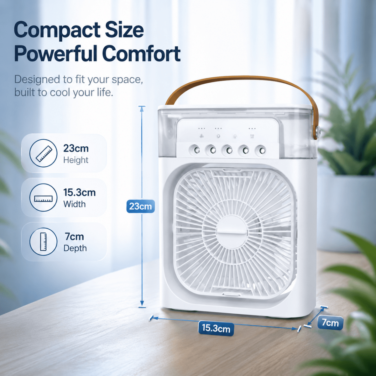 Compact cooling fan detail