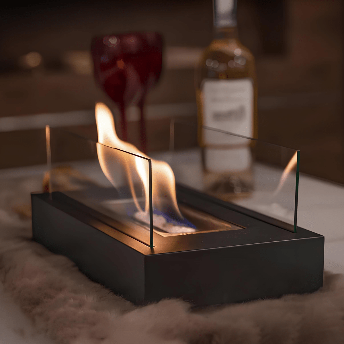 Tabletop Bioethanol Fire Pit | Smokeless Indoor & Outdoor Fireplace
