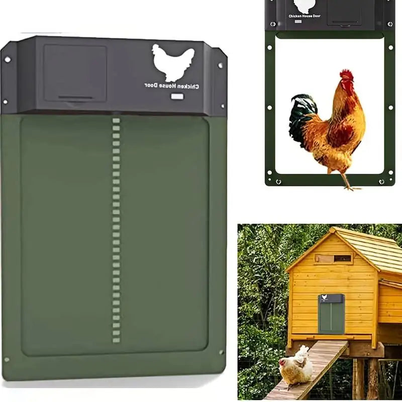 Automatic Chicken Coop Door | Electric Poultry Gate Opener with Light Sensor