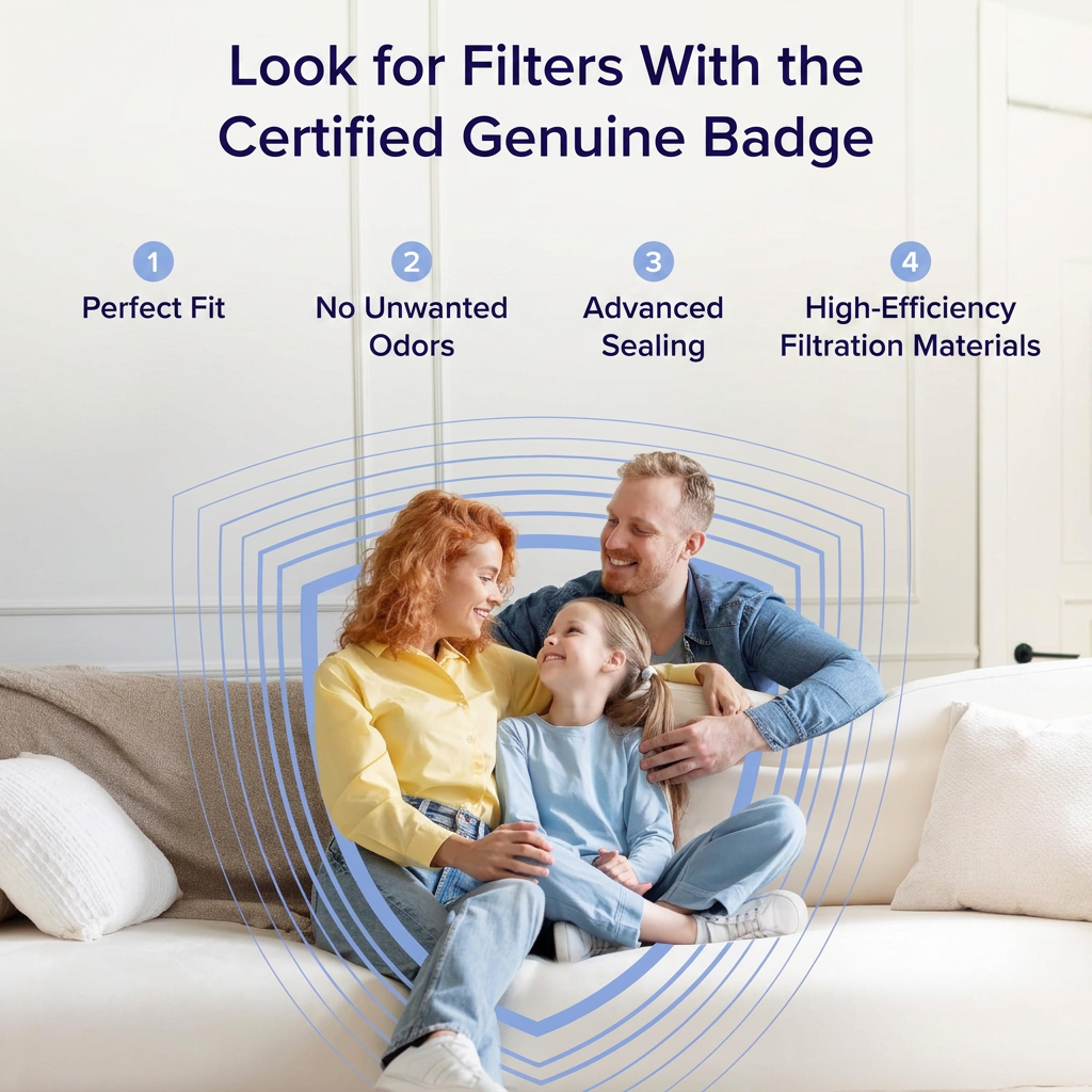 Smart air purifier control panel detail